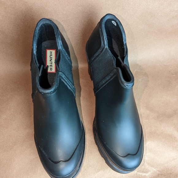 NWOB Hunter Chunky Heel Rain Booties🏷️ - Picture 5 of 8
